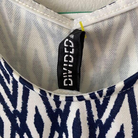 H&M NWT Tribal Tank Dress 6 Ikat Print Summer Sundress Fit & Flare Skater Boho - Picture 5 of 9